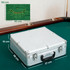 Poker set s 500 čipova, kartama, kockicama i koferom za 10 igrača, srebrni