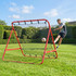 Rebounder za fudbal s podesivim uglom nagiba, crveno-crni