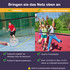 Mreža za badminton, odbojku i tenis s podesivom visinom, crna