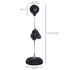 Boks set s loptom na postolju, podesiv 126–144 cm, crni