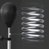 Stojeći punching ball s refleksnom šipkom, podesiv po visini, crni