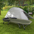 Kamp krevet s podesivim naslonom 200 × 85 × 40–51 cm, zelena