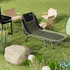 Kamp krevet s podesivim naslonom 200 × 85 × 40–51 cm, zelena