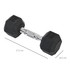 Set šestougaonih bučica 2 × 5 kg, crne