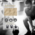 Kettlebell 8 kg punjen pijeskom za početnike, crni