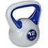 Kettlebell 12 kg s ravnom donjom stranom i širokom drškom, plavi