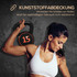 Set od 3 kettlebella 2,2 kg, 4,5 kg i 6,8 kg s podlogom, crni