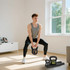 Set od 3 kettlebella 2,2 kg, 4,5 kg i 6,8 kg s podlogom, crni