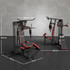 Multifunkcionalna stanica za trening s utegom od 65 kg, crna