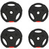 Set tegova za bučice 4 komada, 2 × 5 kg i 2 × 2,5 kg, crni