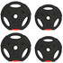 Set tegova 4 komada, 2 × 7,5 kg i 2 × 5 kg, s tri hvatišta, crni