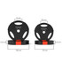 Set tegova 4 komada, 2 × 7,5 kg i 2 × 5 kg, s tri hvatišta, crni