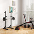 Set tegova 4 komada, 2 × 7,5 kg i 2 × 5 kg, s tri hvatišta, crni
