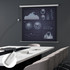 Motorizovano platno za projektor 165 × 165 cm, 1:1, bijelo
