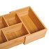 Organizator za ladicu na izvlačenje, bambus 24,6 × 17,6 × 7 cm, prirodna boja