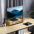 Stalak za monitor s ladicom 49 × 25,5 × 11,5 cm, prirodna boja