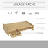 Stalak za monitor s ladicom 49 × 25,5 × 11,5 cm, prirodna boja