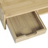 Stalak za monitor s ladicom 49 × 25,5 × 11,5 cm, prirodna boja