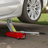 Hidraulična dizalica za auto 2 t, podizanje 12–30 cm, crvena