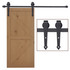 Set okova za klizna vrata sa šinom 200 cm, nosivost 100 kg, smeđi