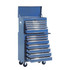 Kolica za alat s 16 ladica 61,5 × 33 × 113 cm, plava