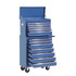 Kolica za alat s 16 ladica 61,5 × 33 × 113 cm, plava