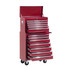 Kolica za alat sa 16 ladica 61,5 × 33 × 113 cm, crvena