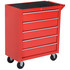 Kolica za alat s 5 ladica 69 × 33 × 75 cm, crvena