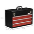 Kutija za alat s 3 ladice 51 × 22 × 32 cm, crno-crvena