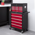 Kolica za alat s 14 ladica 76 × 33 × 75 cm, crvena