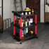 Kolica za alat s 3 police 83 × 43 × 97 cm, crvena