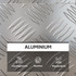 Aluminijska kutija za alat s bravom 50 × 15,5 × 20,5 cm, srebrna