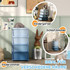 Organizator za igračke s 4 ladice 37 × 37 × 76 cm, plavi