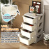 Organizator za igračke s 4 ladice 37 × 37 × 76 cm, krem bijeli