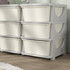 Organizator za dječije igračke s ladicama 75 × 37 × 56,5 cm, krem bijeli