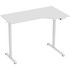 Električni radni stol podesive visine, L-oblik 140 × 80 cm, bijeli