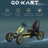 Dječiji go-kart na pedale s ručnom kočnicom i podesivim sjedištem, zeleni