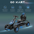 Dječiji gokart na pedale s podesivim sjedištem, plavo-crni