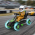 Dječiji karting na pedale, podesivo sjedište, zeleno-crni