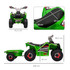 Dječiji električni quad s prikolicom, zeleni