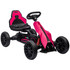 Dječiji go-kart na pedale s ručnom kočnicom i podesivim sjedištem, roza