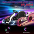 Dječiji električni go-kart s drift funkcijom, do 12 km/h, bijelo-crni