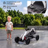 Dječiji električni go-kart s 2 brzine i sigurnosnim pojasom, bijeli