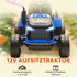 Dječiji električni traktor s prikolicom i daljinskim upravljačem, plavi