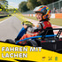 Dječiji električni go-kart 24 V za vožnju i drift, plavi