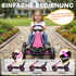 Dječiji go-kart na pedale s podesivim sjedištem, roza