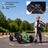 Dječiji električni go-kart 12V s 2 motora i LED farovima, zeleni