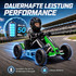 Dječiji električni go-kart 12V s 2 motora i LED farovima, zeleni