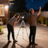 Teleskop za astronomiju 70 mm s aluminijskim stativom i torbom, bijeli