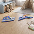 Montessori busy board u obliku kita, 13 aktivnosti, drveni, plavi